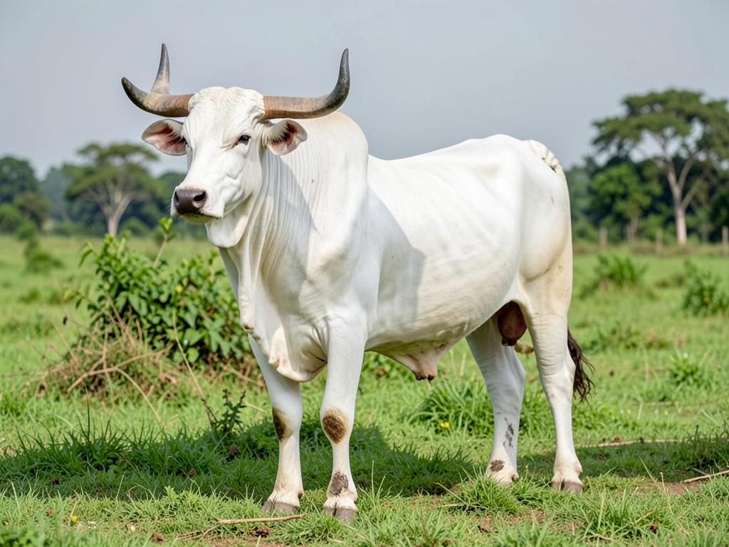 White Fulani Cattle at Bomar Farms
